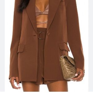 Camila Coelho Rich Brown Blazer